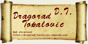 Dragorad Topalović vizit kartica